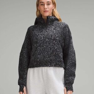 Lululemon Scuba Oversized Half-Zip Hoodie | Lined Leopard WP Anchor Multi